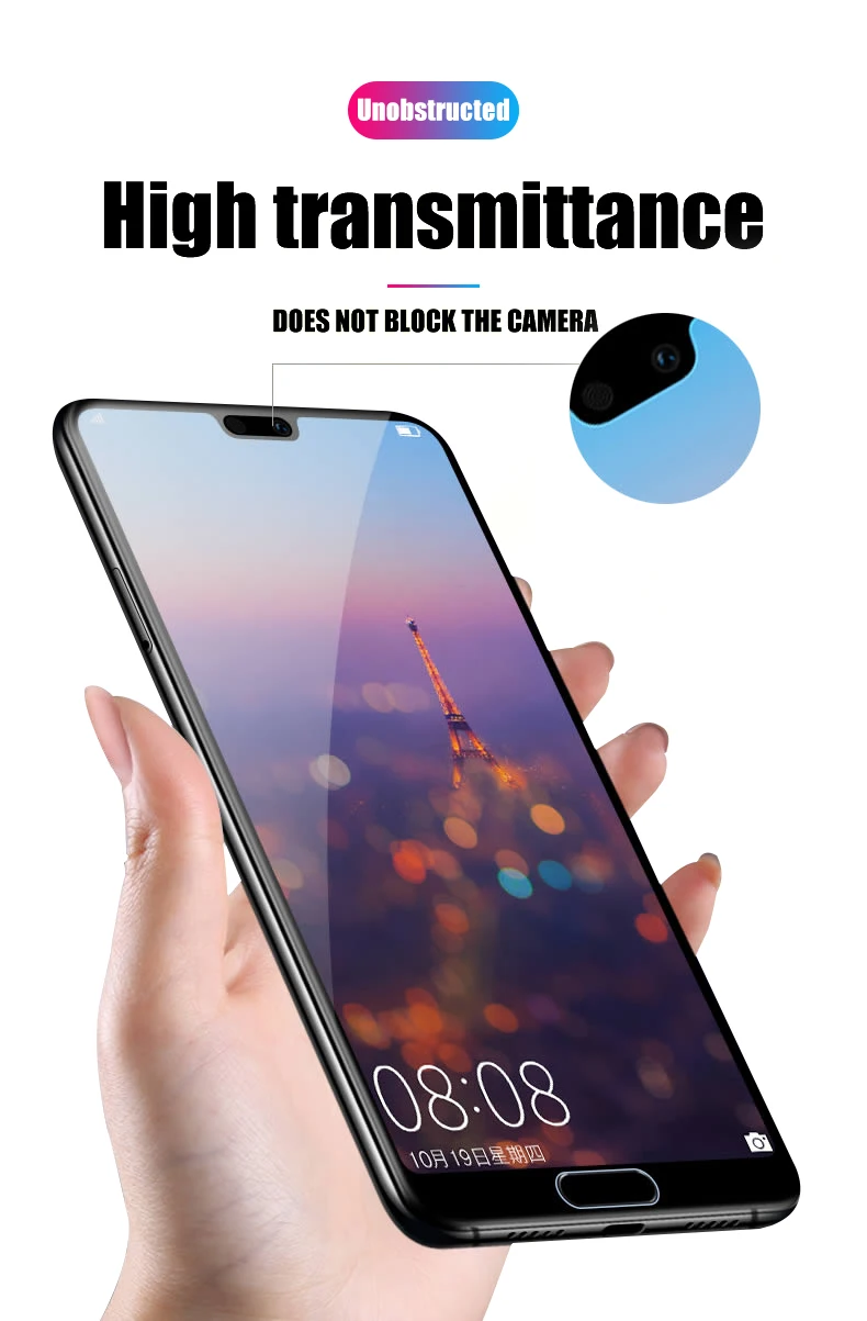 Полное покрытие, защита экрана, закаленное стекло для huawei Y9 Y7 Prime Pro, защитное стекло, пленка для huawei Honor Y6 Pro Y5