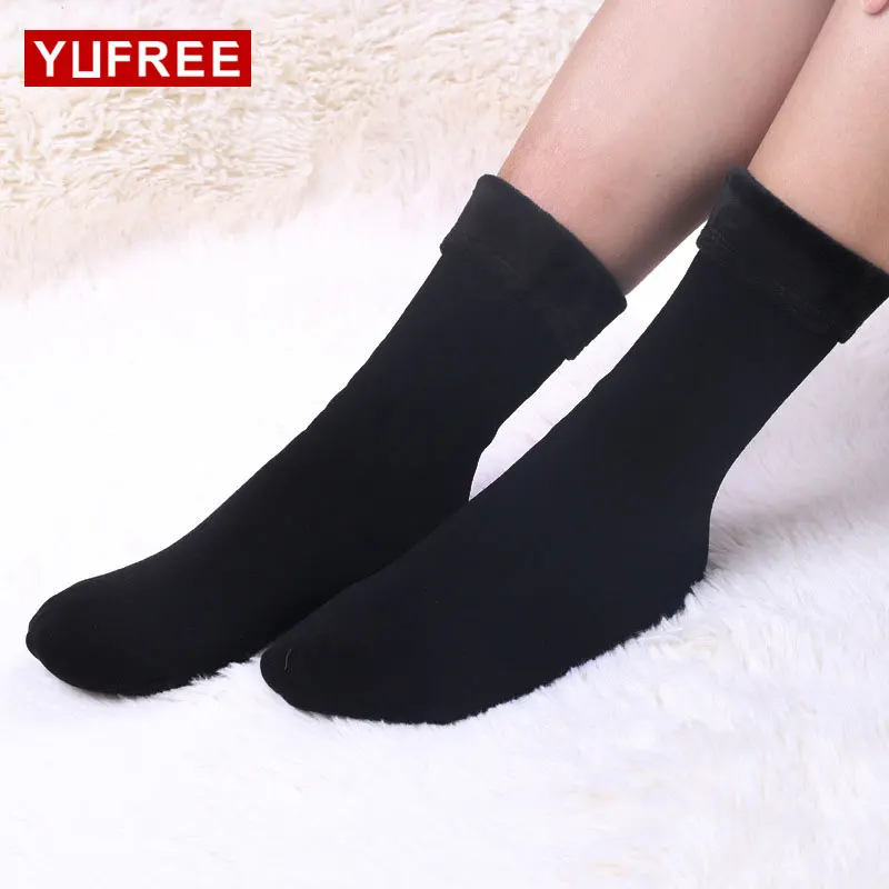 YUFREE 2018 Autumn Winter Socks High Quality Mink Velvet Thick Thermal ...