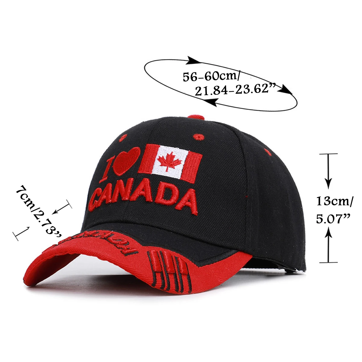 Canada Maple Leaf Emboridery Men Baseball Cap Women Snapback Bone Adjustable Hat