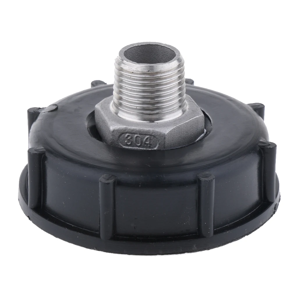1000L IBC Water Tote Tank Adapter Hose Cap For 60mm Thick Thread Outlet Coarse Thread 4 Extra Thread