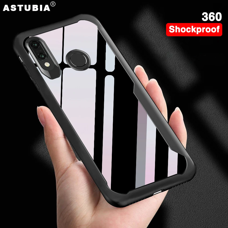 

360 Shockproof Case For Huawei honor Play Case Cover For Huawei P20 Lite Case Transparent Back Cover For Mate 10 Pro Nova 3e