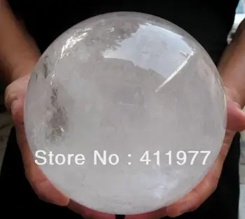 

16.0lb Rare nature transparent crystal quartz gemstone sphere ball reiki healing