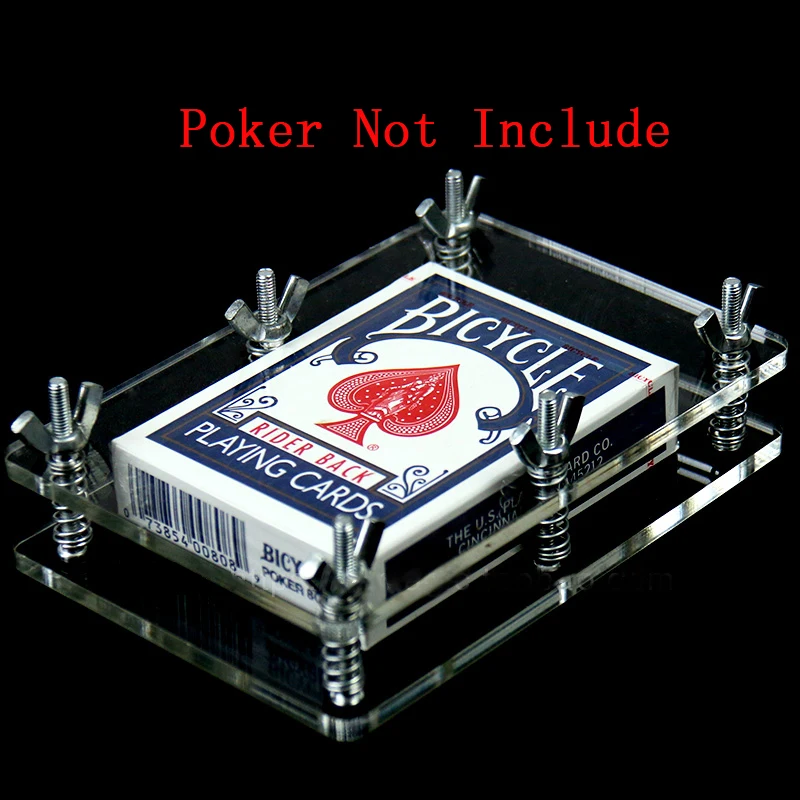 

Crystal Card Flatten Restore Playing Card Magic trick Cardistry Fans Magic Accessory