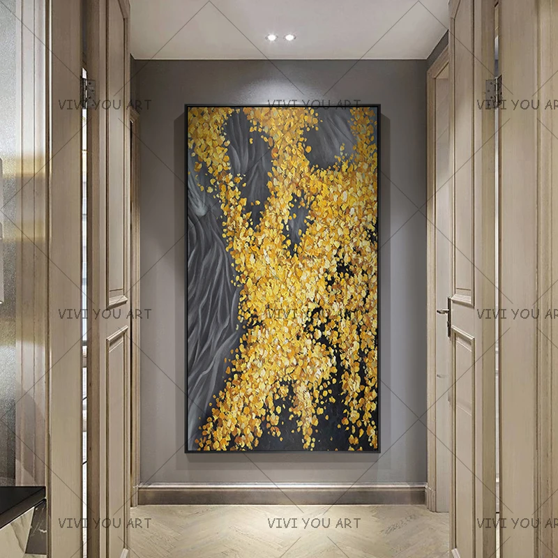 

Top Art Handpainted Abstract Modern Wall Painting Flowers Knife Painting On Canvas Wall Decor Home Decor Thick Oil Paintings