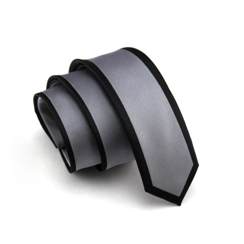 عالية الجودة 2016 جديد الرجال 5.5 سنتيمتر العلاقات ضئيلة الكورية نمط ربطات للرجال رابطات العنق العلاقات اليدوية الزفاف الرمادي أسود