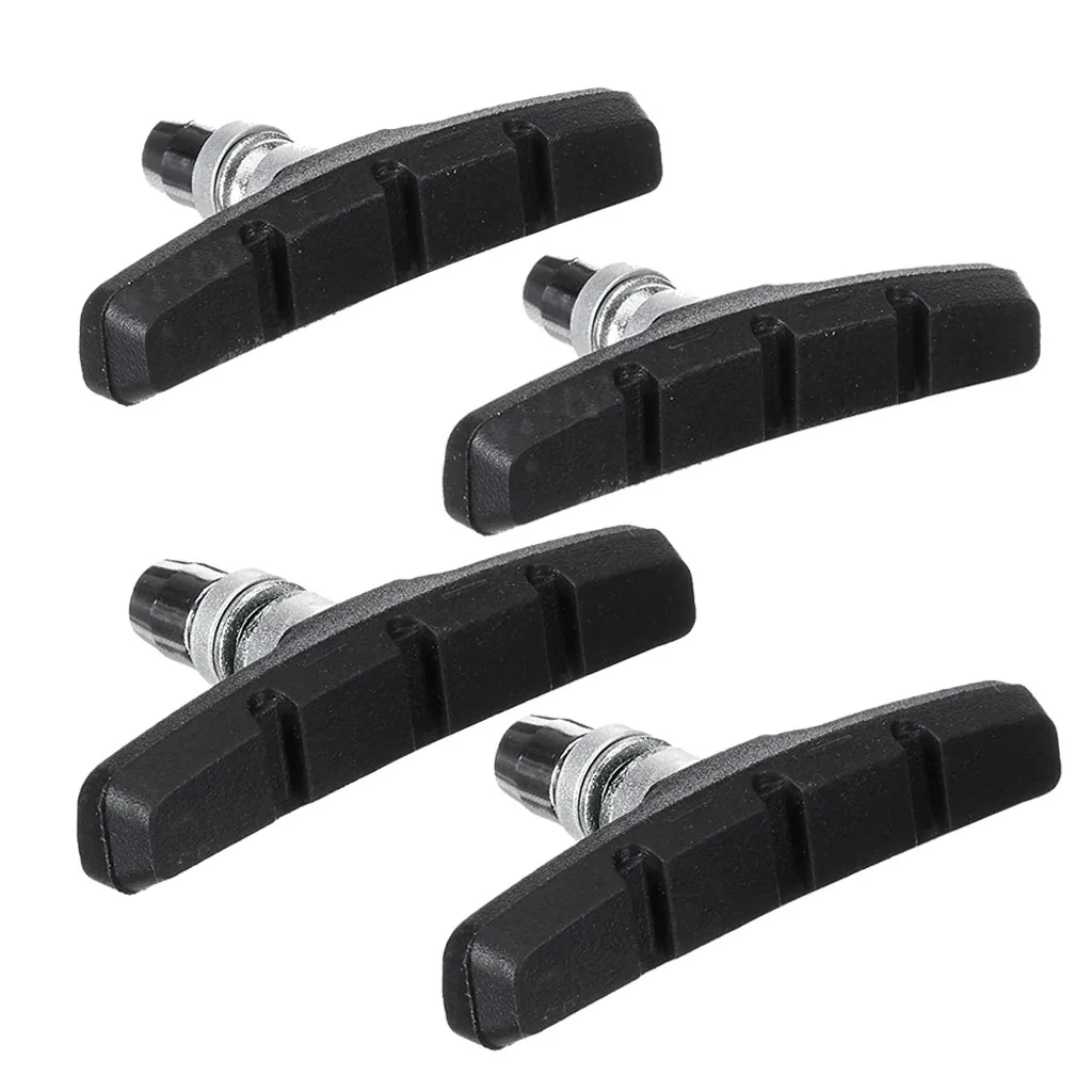 

High quality Mountain Bike Road Cycling Rubber V Brake Holder Shoes Pads Accessories 2 Pairs Bike accessories Durable Brake Pads