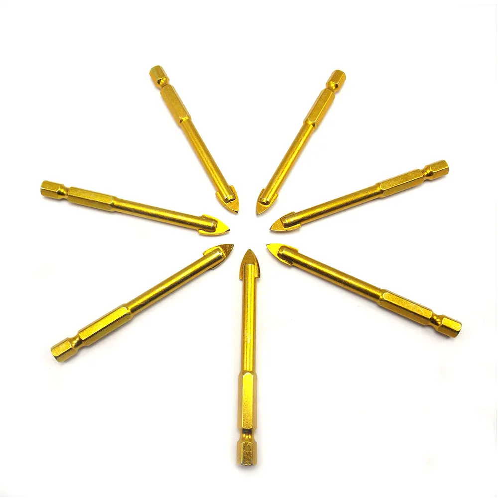 1Pcs Hole Diameter 8mm Tile Drill For Glass Ceramic Tiles Hss Titanium 1/4