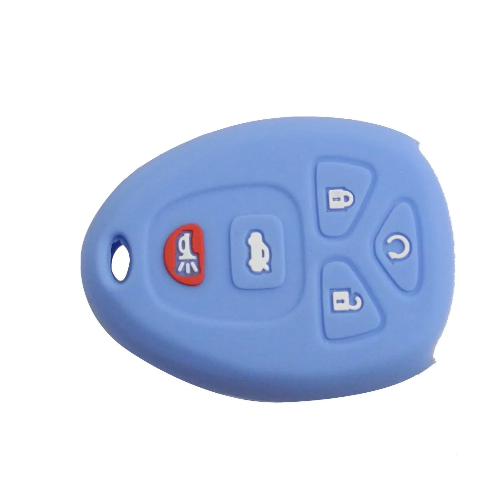Силиконовый чехол для ключей jingyuqin Buick Enclave La Crosse Chevrolet Impala Suburban 1500 Pontiac Remote 5 кнопок