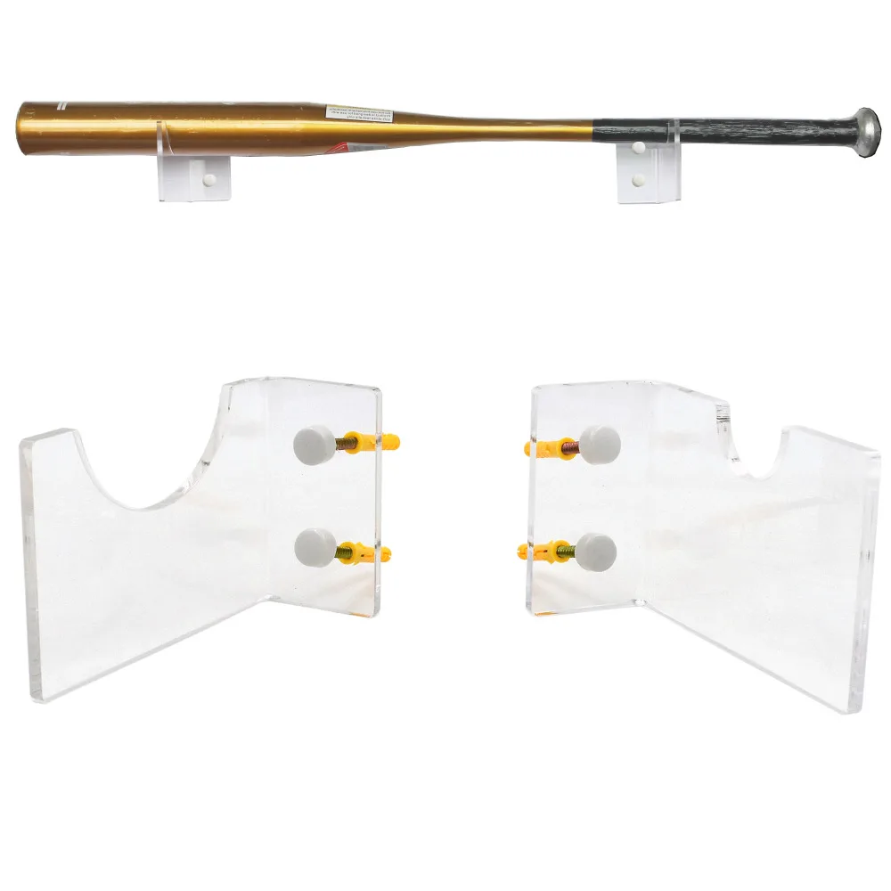 

Baseball Bat Wall Mount Wall Holder Clear Acrylic - No Bat included