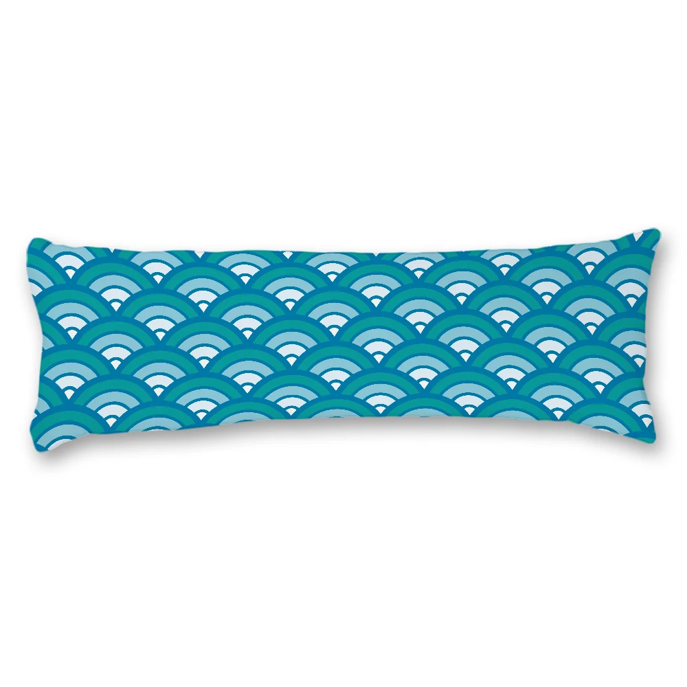 Blue Shells Custom Diy Pattern Long Pillow Covers 20 54inch Body