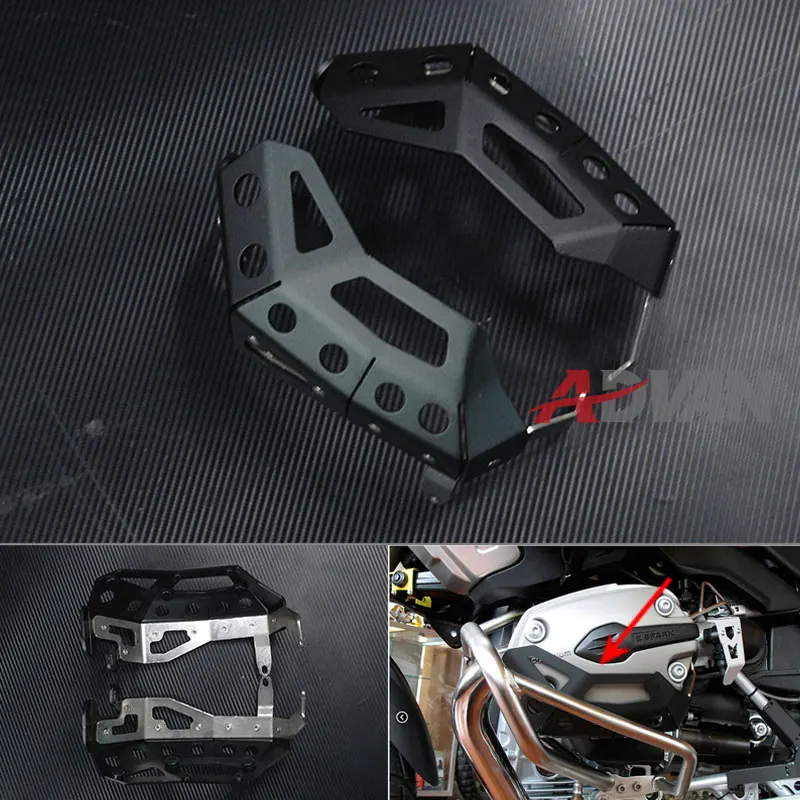 Black Cylinder Head Guards Protector Cover  Fits all for BMW R1200 Hex-Head engines, all years through 2009