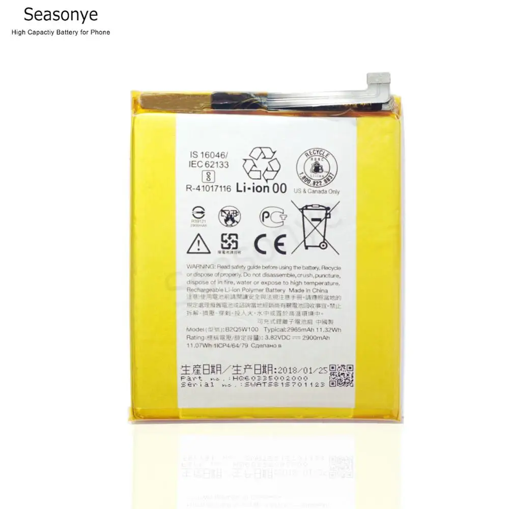 Seasonye Розничная/оптовая продажа Оригинальный 2965mAh / 11.32Wh B2Q5W100 телефонный Сменный