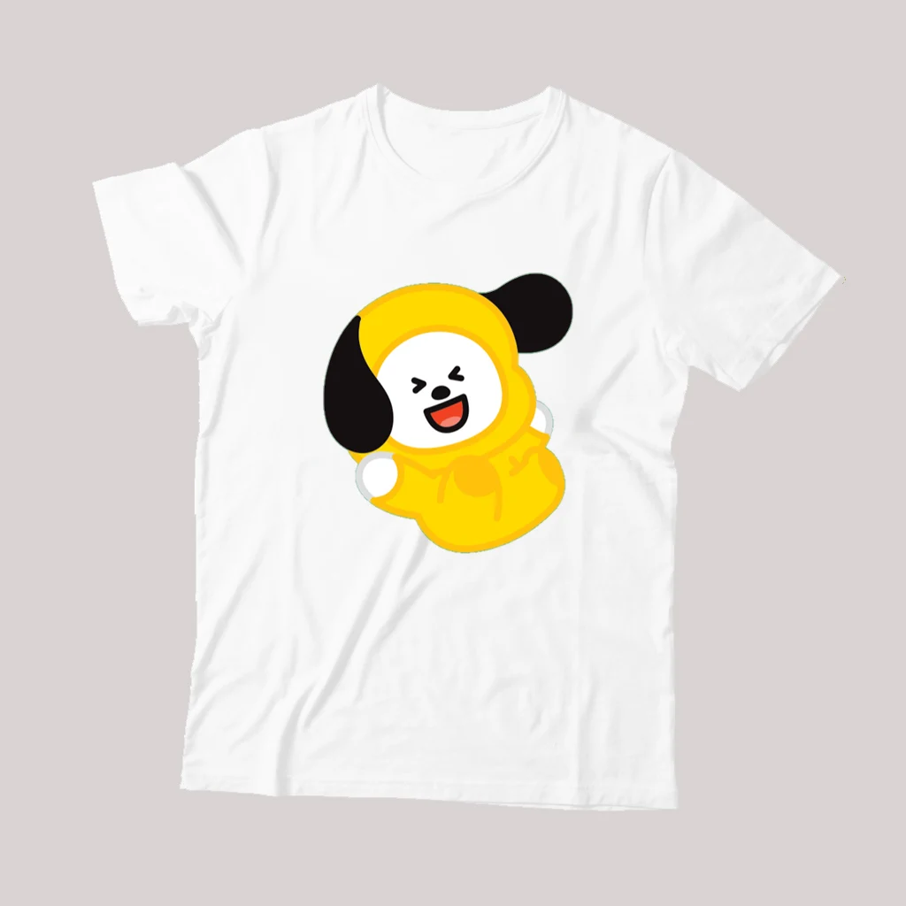 Kawaii футболка в стиле оверсайз 5XL 6XL Свободные О образным вырезом девушку BTS Harajuku
