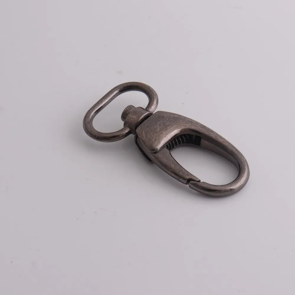 10pcs/lot gunmetal color Dog Hook Swivel Snap Hooks Key chain for bag