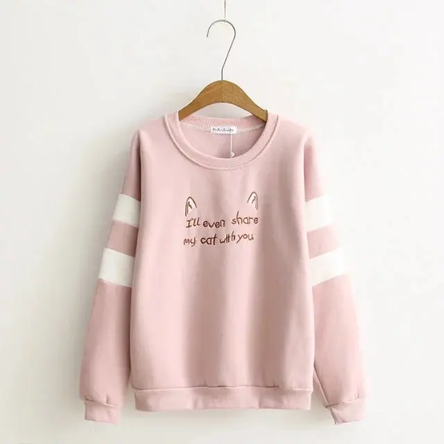 

Autumn new long-sleeved and velvet women's jacket students' Korean version of student's lovable blouse