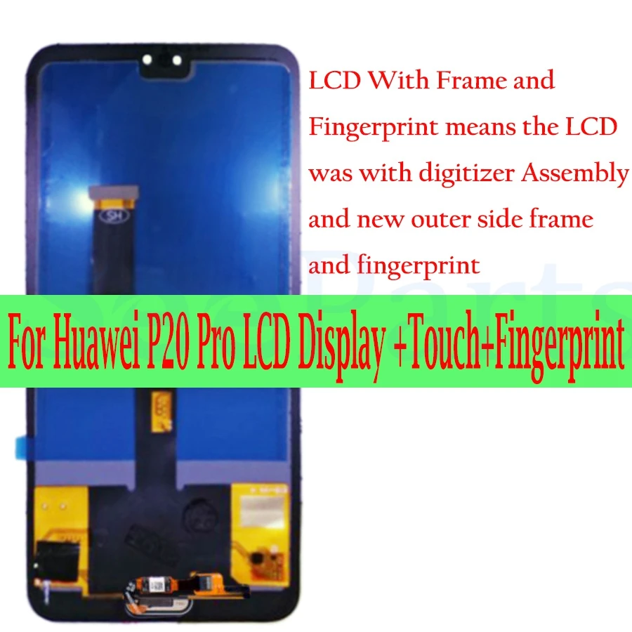 TFT huawei P20 Pro lcd дисплей кодирующий преобразователь сенсорного экрана в сборе P20 Pro экран с рамкой 6," huawei p20 pro замена экрана