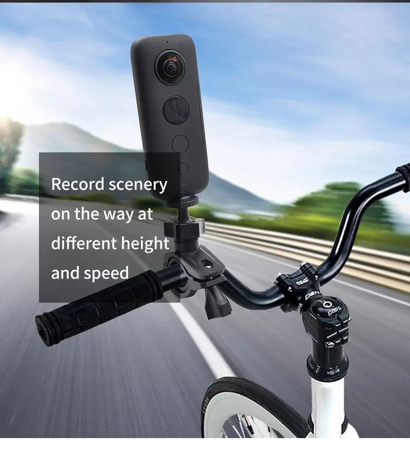 Tonzekla Bike Mount Holder Adapter Bicycle Support Handlebar Rotatable 360 Degree Stand Parts for Insta360 One X/EVO Action Camera Tonzekla Bike Mount Holder Adapter Bicycle Support Handlebar Rotatable 360 Degree Stand Parts for Insta360 One X/EVO Action Camera