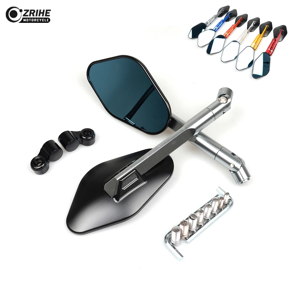 Motorcycle Glass Rearview View  Mirrors Rear Side Mirror for SUZUKI B-KING1300 600 750 KATANAB-KING DL1000 V DL650 V-STROM