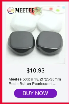 Meetee 50pcs 15-28mm Plastic Resin Buttons DIY Suit Coat Thin Side Decorative Buckle Sewing DIY Scrapbooking Material CN004