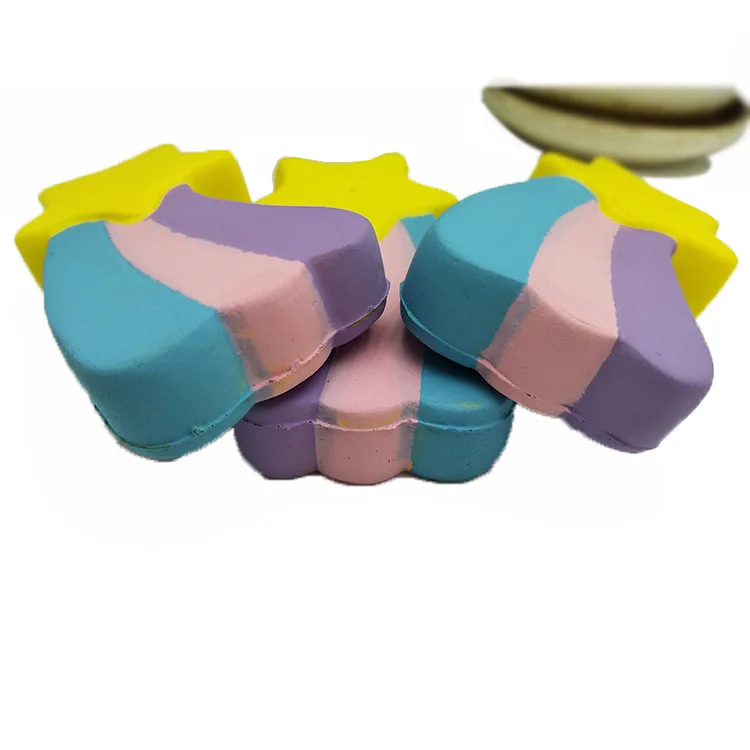 Новый мягкими медленный отскок Радуга пентаграмма моделирование три цвета радуги DIY декомпрессии игрушки мягкими модель дети мальчики