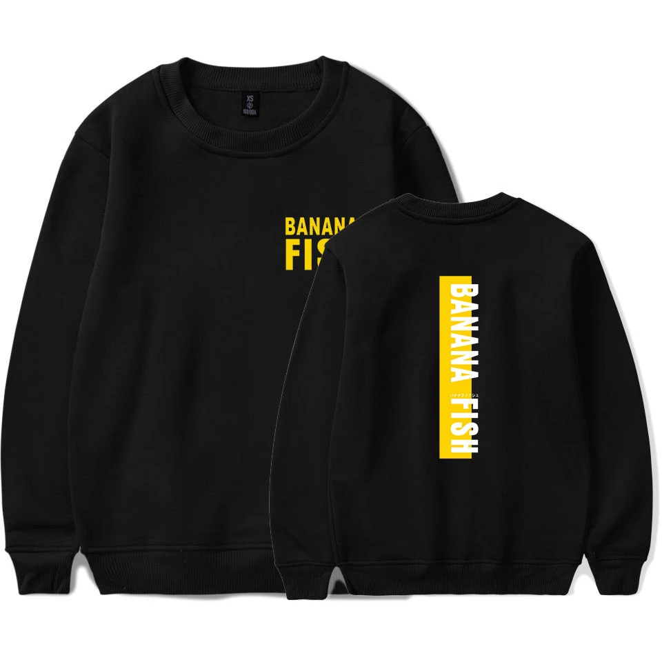 Banana Fish Hoodies Fashion men women Capless Sweatshirt pullover casual round neck cotton long sleeve hoodie sweatshirt top 4XL Banana Fish Hoodies Fashion men women Capless Sweatshirt pullover casual round neck cotton long sleeve hoodie sweatshirt top 4XL