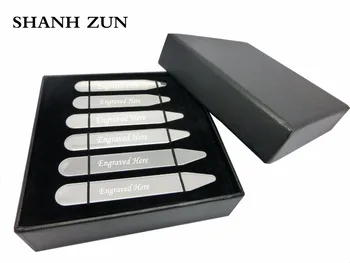 

SHANH ZUN Personalized Dress Shirt Collar Stays with Secret Messages for the one you love