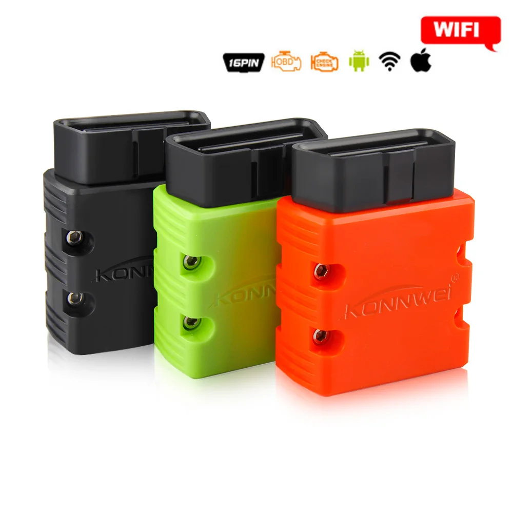 KW902 Wifi сканер Автомобильный диагностический инструмент EML327 V1.5 OBD2 считыватель