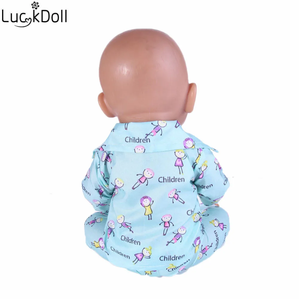 Luckydoll 15 шт. новая одежда куклы пижамы подходит 18 дюймов Американский 43 см BabyDoll аксессуары игрушки Детские лучшие рождественские подарки