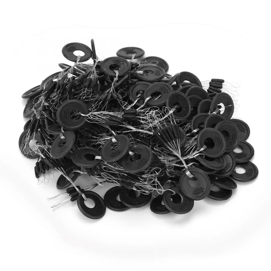100Pcs/pack Rubber Fishing Bobber Stopper Float Sinker Cylinder Ultralight Oval Buoy Tools | Спорт и развлечения