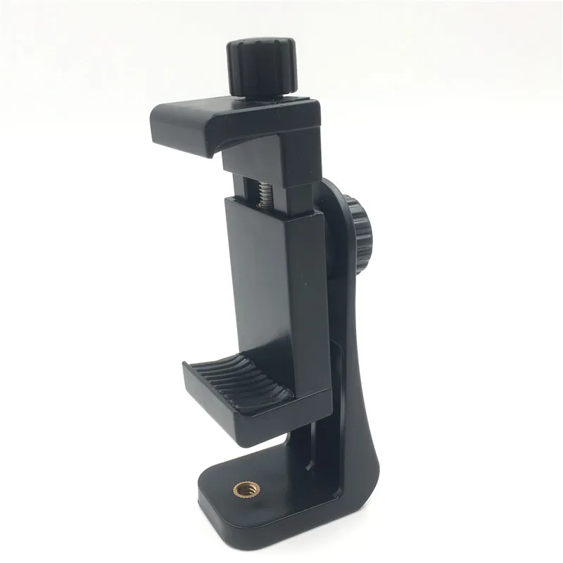 Universal Tripod Mount Adapter Cell Phone Clipper Holder Vertical 360