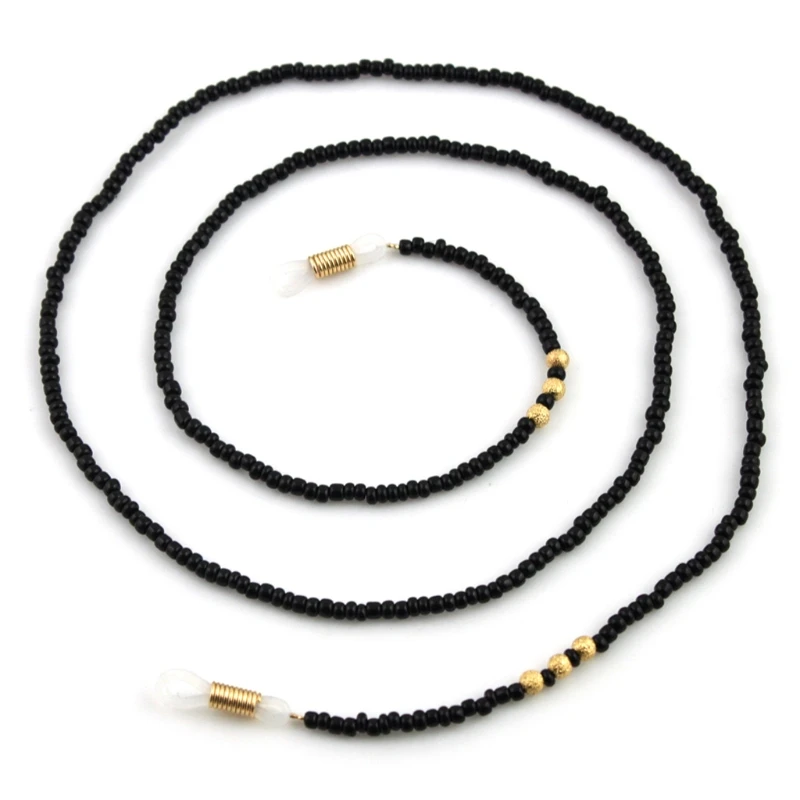 

NoEnName_Null Reading Glasses Chain Beaded Non Slip Sunglasses Holder Neck Strap Sports Rope