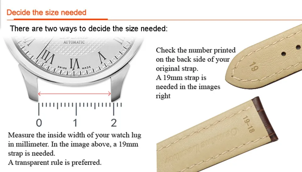 19 мм, 20 мм, 22 мм, высокое качество, натуральная кожа, ремешки для часов, Ремешки для наручных часов, мужские, женские ремешки для часов