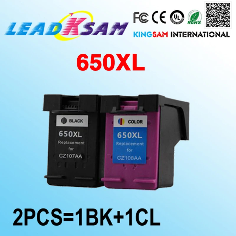 

650XL Remanufactured compatible for hp650 Ink Cartridges 650 Deskjet 1015 1515 2515 2545 2645 3515 4645 Cartridges HP 650
