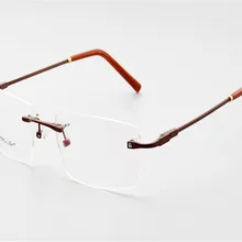 MONGOTEN бизнес унисекс Мода сплав без оправы по рецепту линзы оптические очки черный серебристый Анти-усталость очки для пресбиопии