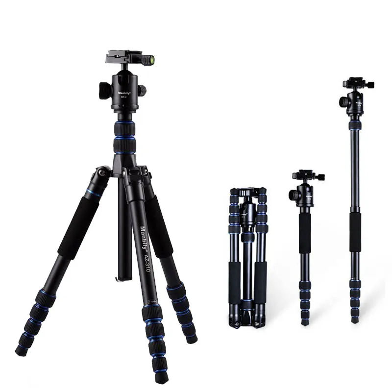 

Manbily AZ310 Professional Camera Tripod Monopod Ball Head Portable Compact Travel Photo DSLR Tripod Stand / Better than Q666
