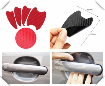 

Car shape 3D carbon fiber door handle wrist anti-scratch sticker for Lexus LF-FC LF-C2 GX LF-NX ES350 LFA LF-LC LF-CC