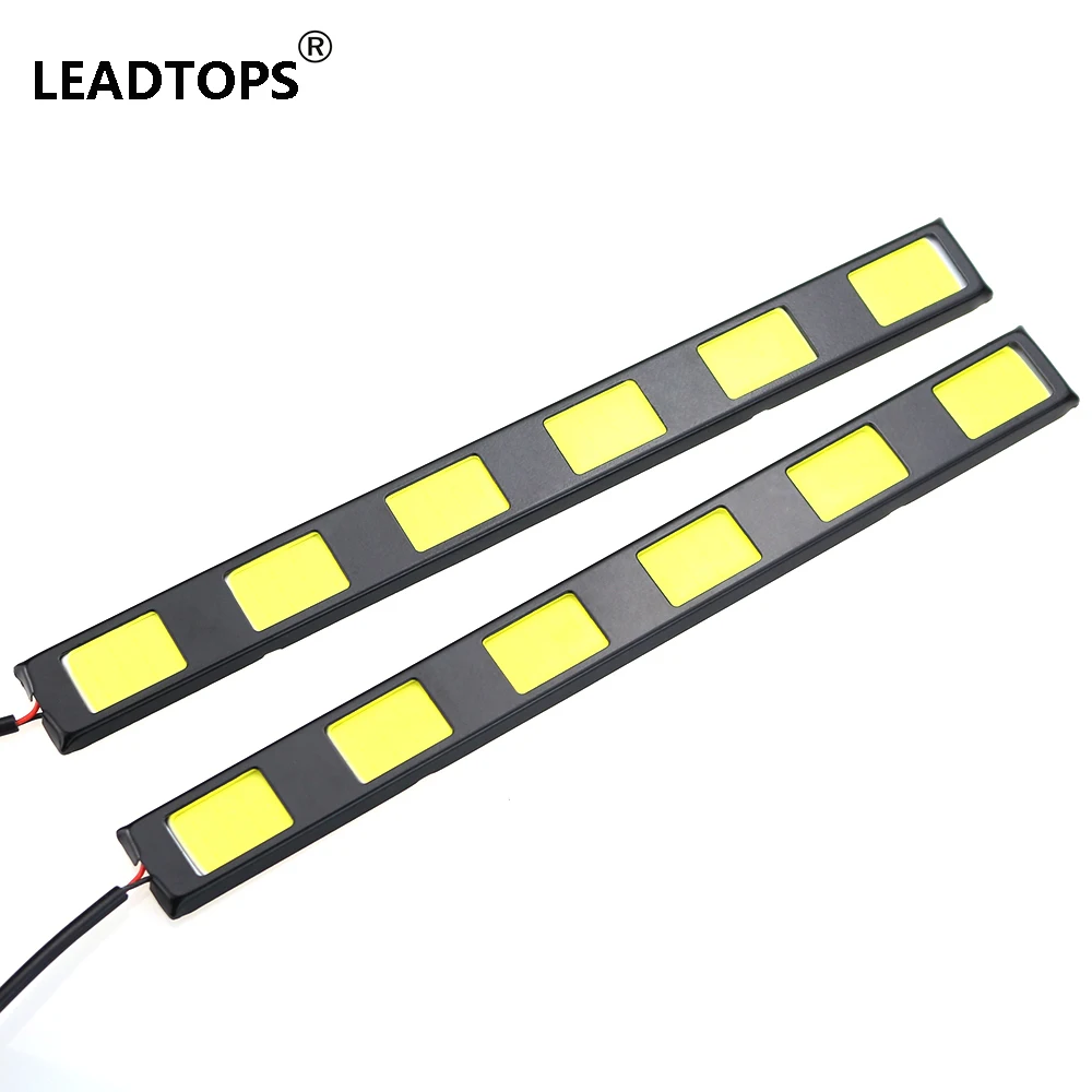2 Pcs Super White Bright Waterproof COB LED Lights for DRL Fog Lamp For Kawasaki