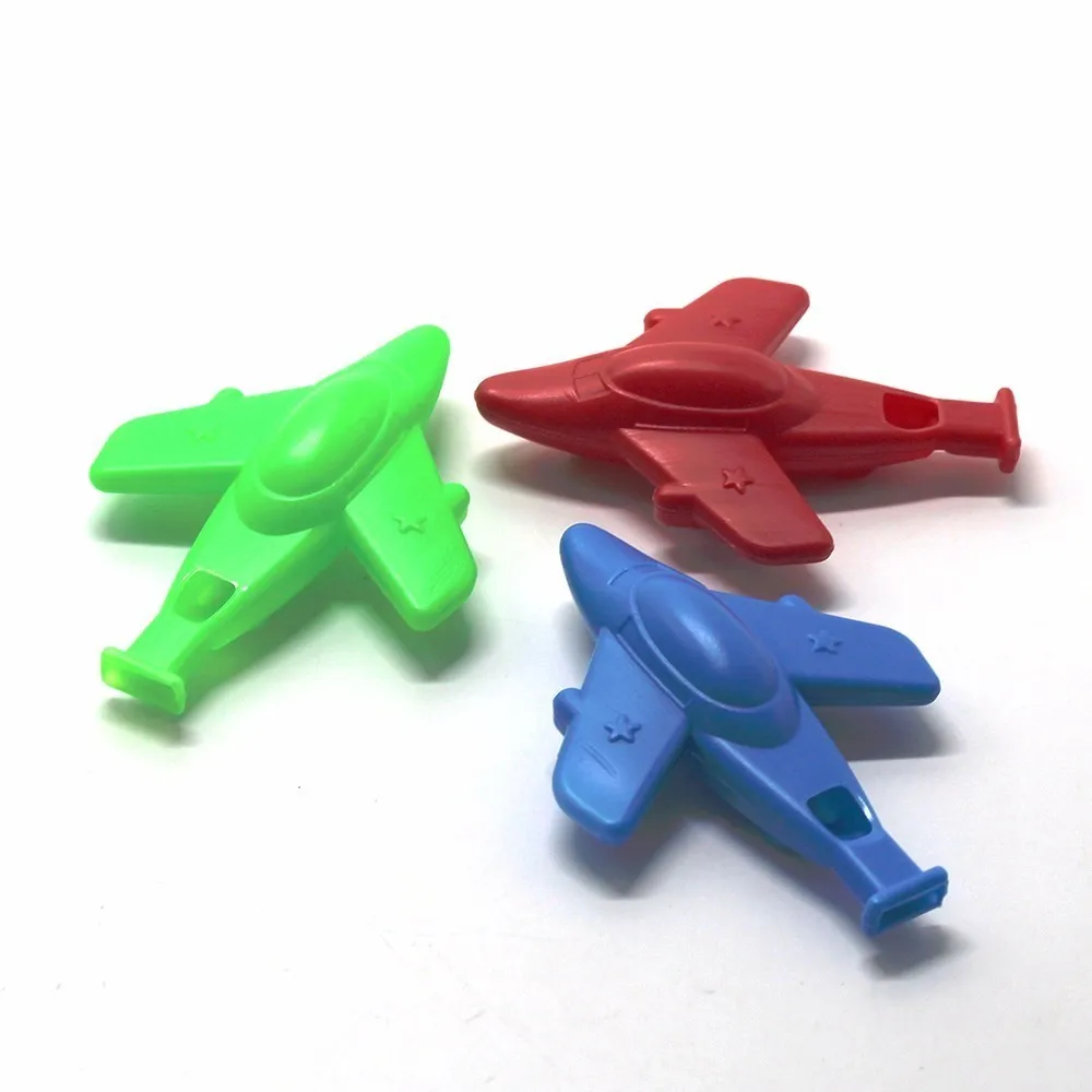 Airplane Model Cheerleader Children's Plastic Whistle baby music kids