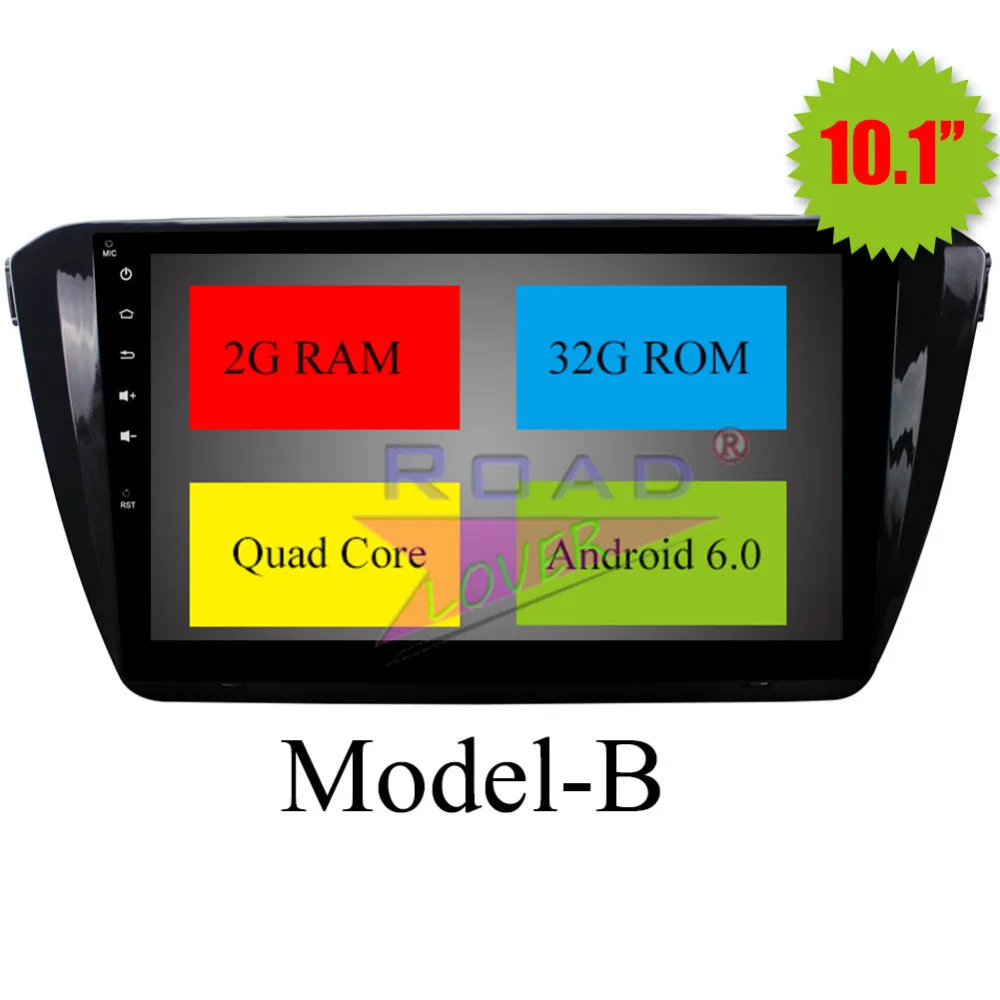 Sale TOPNAVI Android 6.0 2G+32GB Quad Core 10.1" Car PC Head Unit Auto Audio For Skoda Superb 201S Stereo GPS Navigation 2Din Player 8