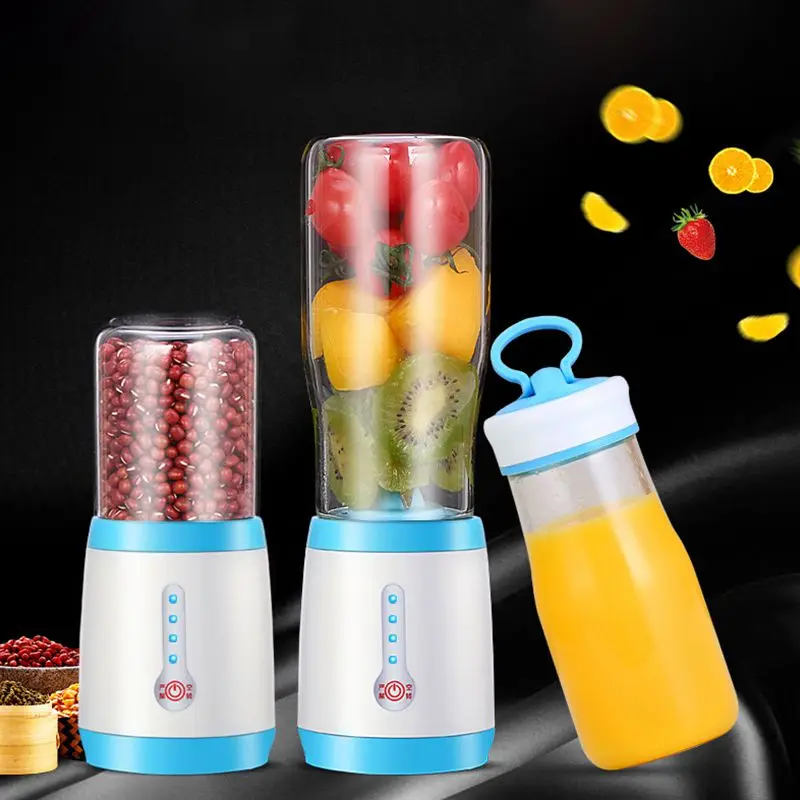 

High Quality 500ml Portable Juicer Blender Eletric Rechargeable Mixer Fruit Mixing Machine with USB Charger Juice Cup