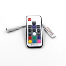 Светодиодный RGB контроллер DC 5 в 12 В 24 17key RF беспроводной пульт