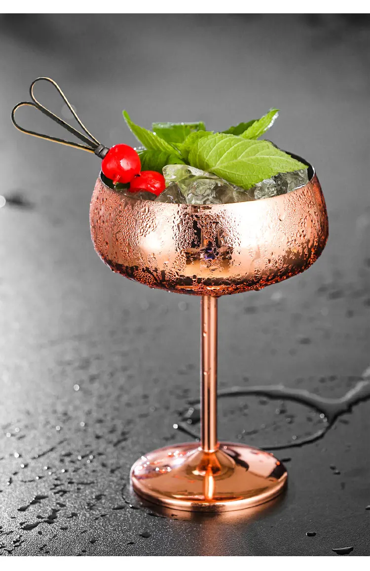 Материал из нержавеющей стали для шампанского флейт стакан бармена металлический бокал для красного вина чаша для коктейля Стекло скальный чашка подарок любимым на день рождения