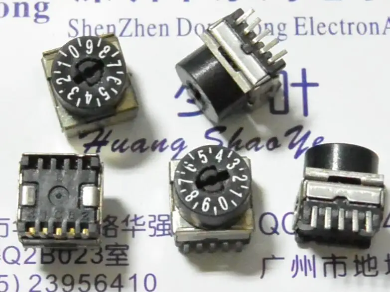 Fuji Japanese FUJISOKU 10 rotary switches 0 9 DIP switch SMT placement