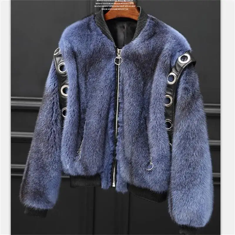 2018 New Real Mink Fur Women's Jackets Fur Coats Winter Warm Jacket ...