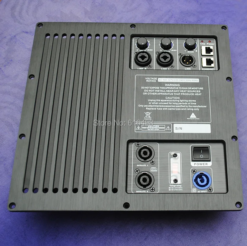 

1200W+400W+400W 3 Way Amplifier Module 2.1 Satellite Speaker Home Theater Professional Speaker Plate Amplifier Class D with DSP