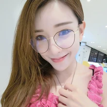 Винтажные женские мужские очки в металлической оправе очки в овальной оправе прозрачные линзы ретро круглые прозрачные Линзы для очков оптические Gafas de gra