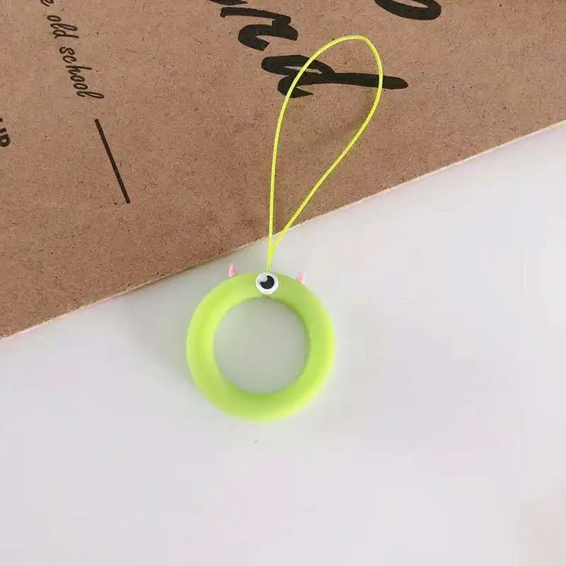 Кавайный милый мультяшный популярный аниме силиконовый ремешок для мобильного телефона шнур для IPhone huawei Smart Phone веревка - Цвет: 9