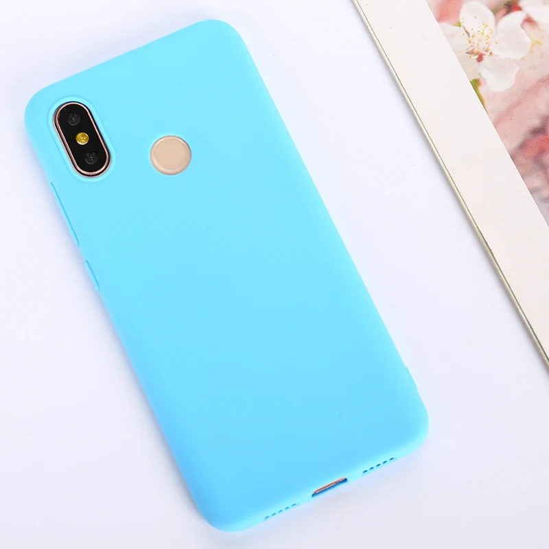 Цветной ТПУ силиконовый чехол для Xiaomi Redmi Note 6 5 7 Pro Redmi 7 6 Pro 6A 5 Plus матовый чехол для Xiaomi Mi 9 SE Mi 8 Lite Mi A2 A1