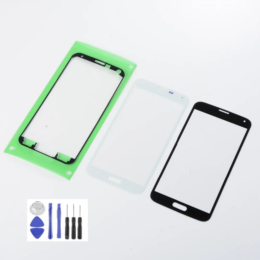 

For Samsung Galaxy S5 i9600 G900F G900T G900V G900A LCD Display Front Glass Touch Screen Sensor+Adhesive+Tools