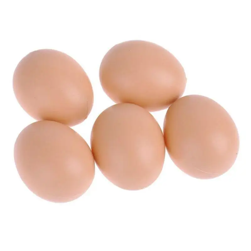 

1/5/10pcs Hatching Simulation Easter Egg Hen Poultry Hatch Simulation Fake Plastic Artificial Eggs DIY Painting Easter Egg